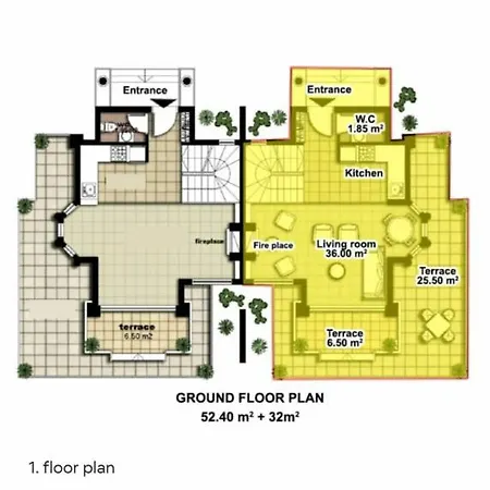 Belek Golf rezidanslari 2 F1 *